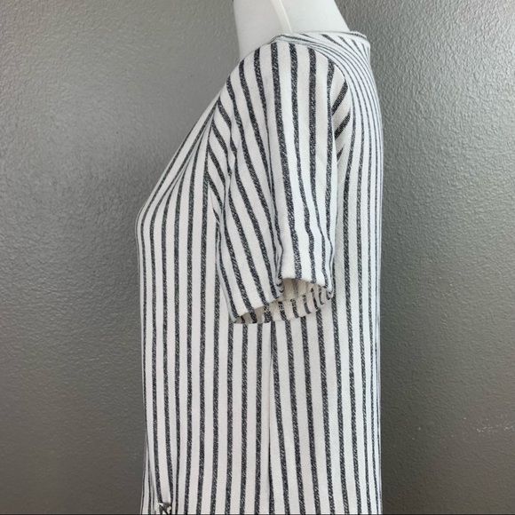 Lazy Sundays striped French terry tee dress - Picture 11 of 14